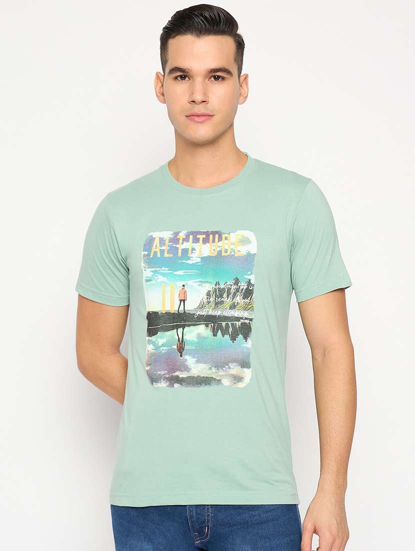 men round neck short sleeves t-shirt