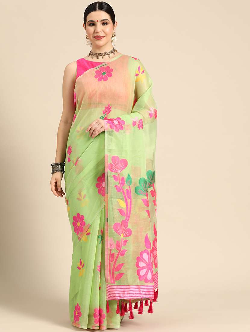 women self design jamdani saree - 21485260 -  Standard Image - 1