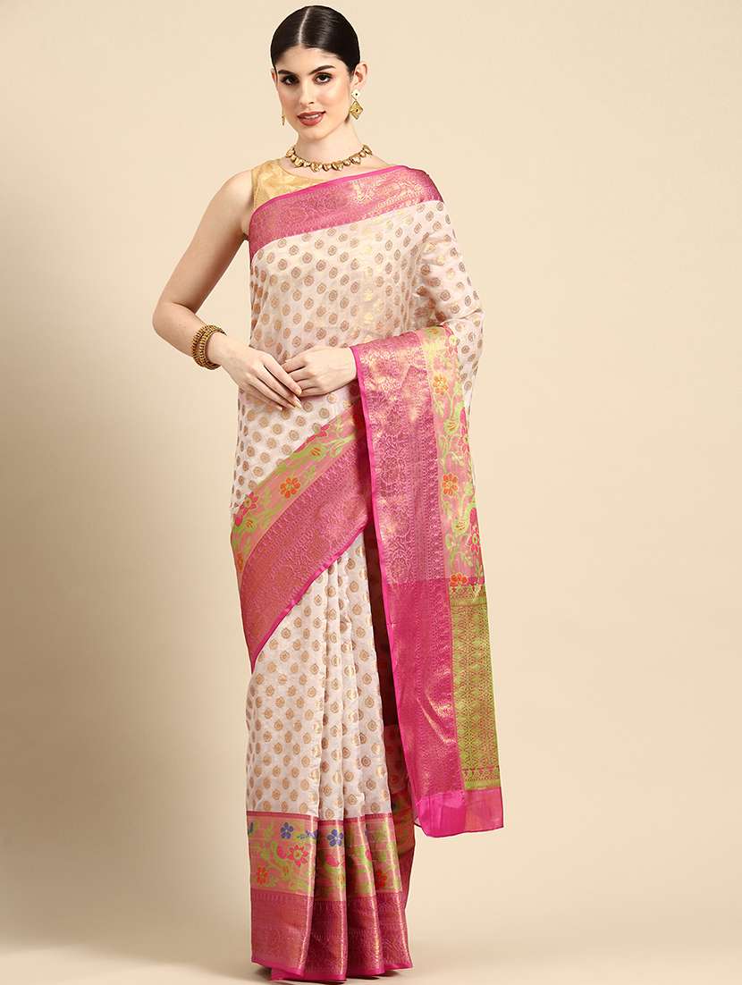 Women Self Design Banarasi Saree - 21485358 -  Standard Image - 1