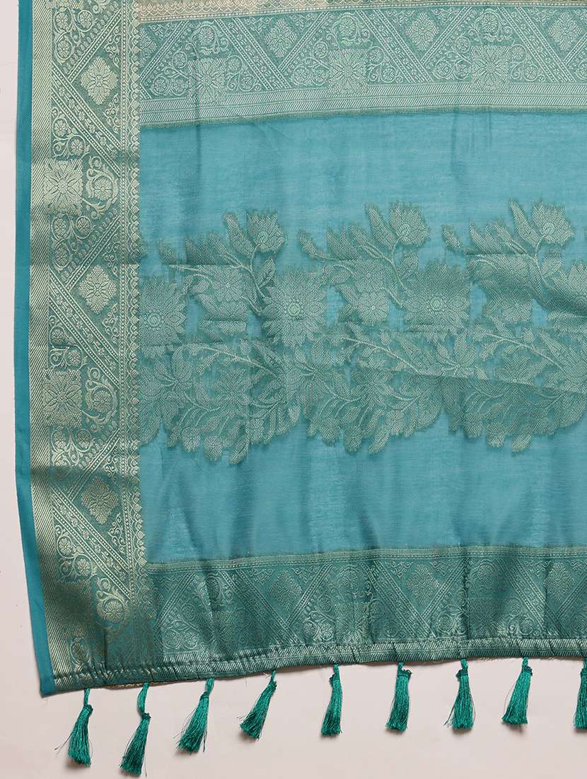women self-design bordered saree with blouse - 21485856 -  Standard Image - 4