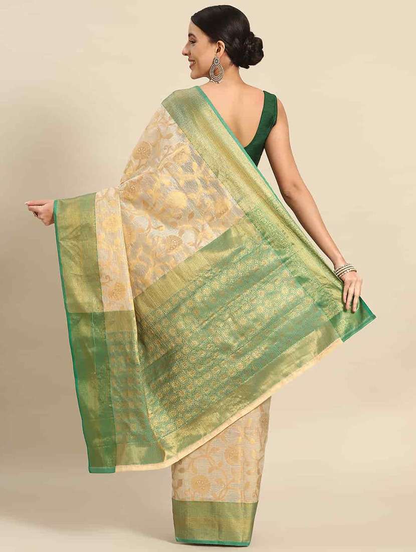 green tissue mysore silk saree - 21485990 -  Standard Image - 1