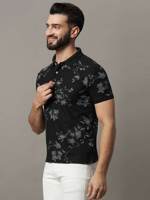 men polo neck printed t-shirt - 21486148 -  Standard Image - 0