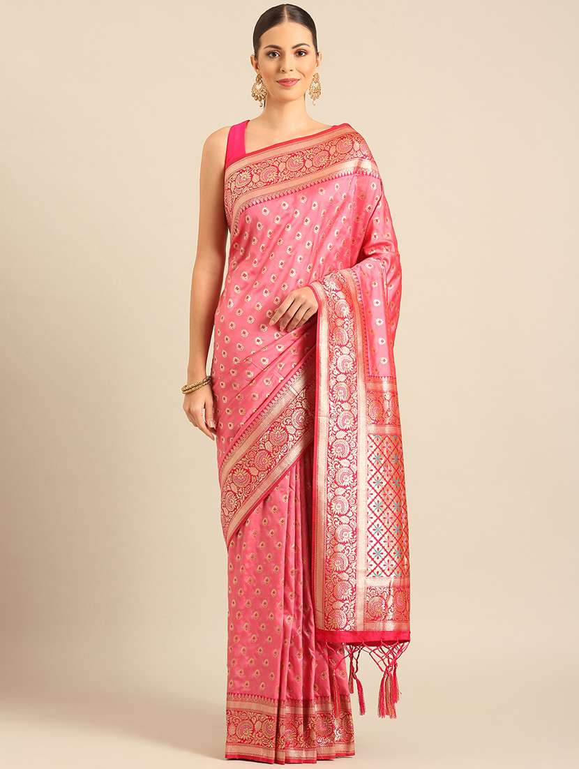 women self design banarasi saree with blouse - 21486249 -  Standard Image - 1