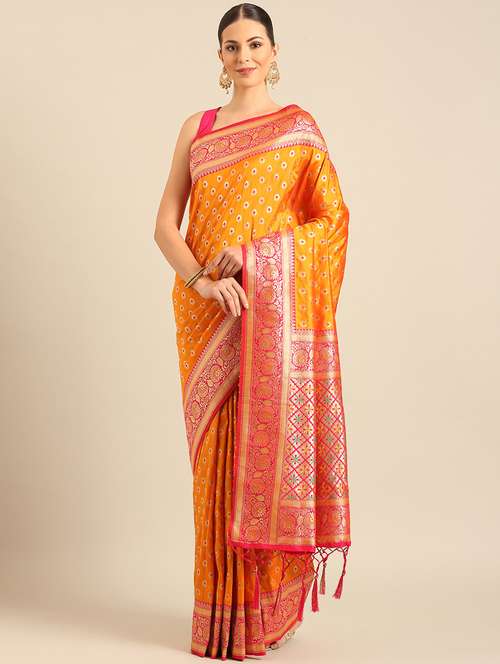 women self design banarasi saree with blouse - 21486251 - Standard Image - 0