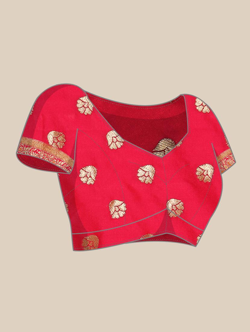 women self design banarasi saree with blouse - 21486251 - Standard Image - 4