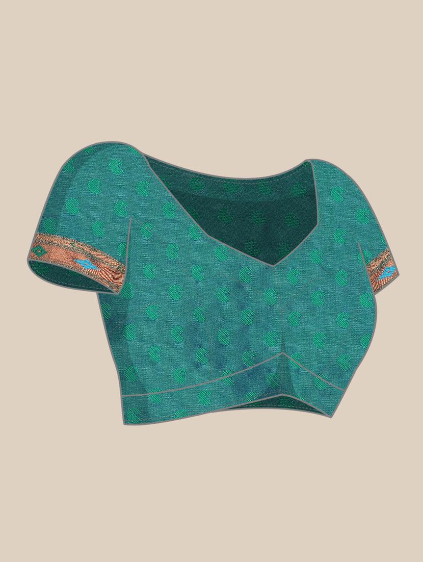 women self design banarasi saree with blouse - 21486253 - Standard Image - 4