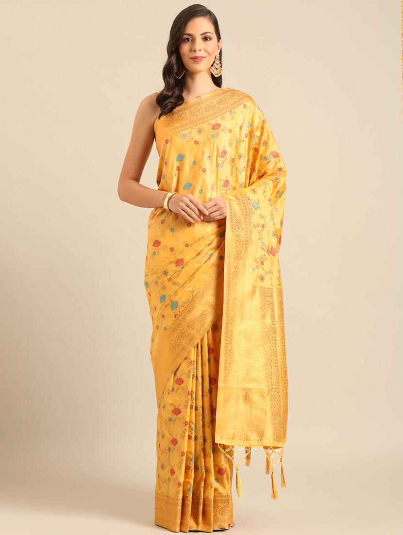women self design banarasi saree with blouse - 21486255 -  Standard Image - 1