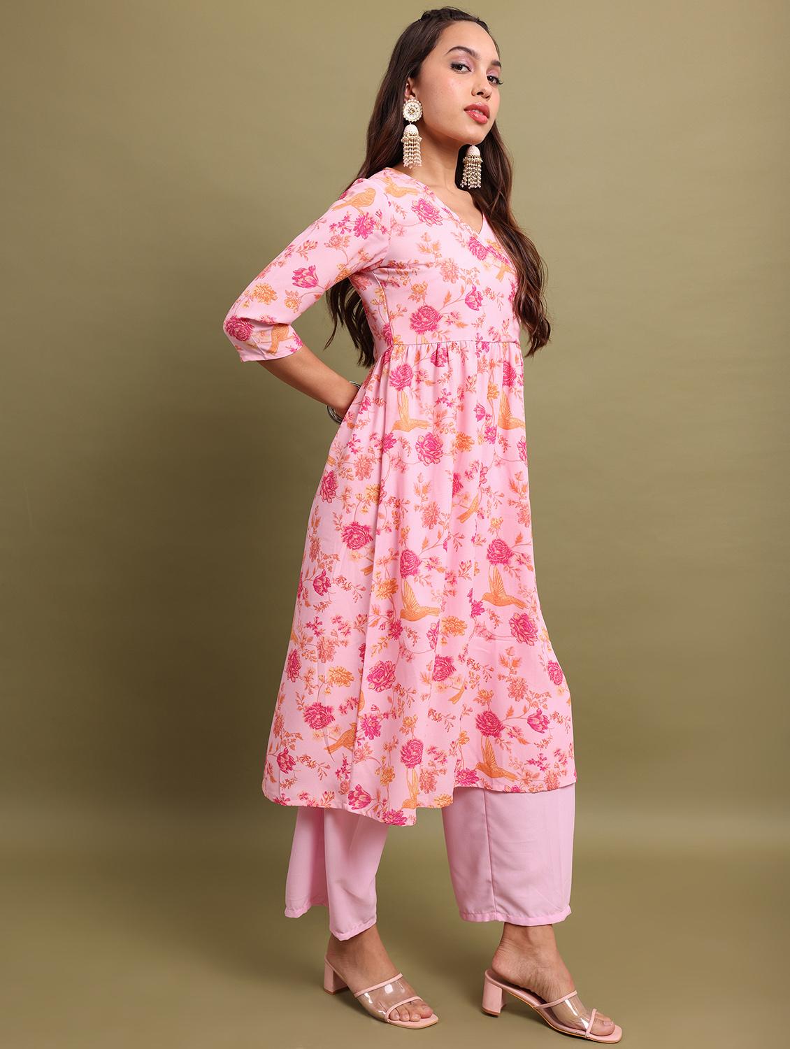 women floral printed kurta palazzo set with dupatta - 21486446 -  Standard Image - 1