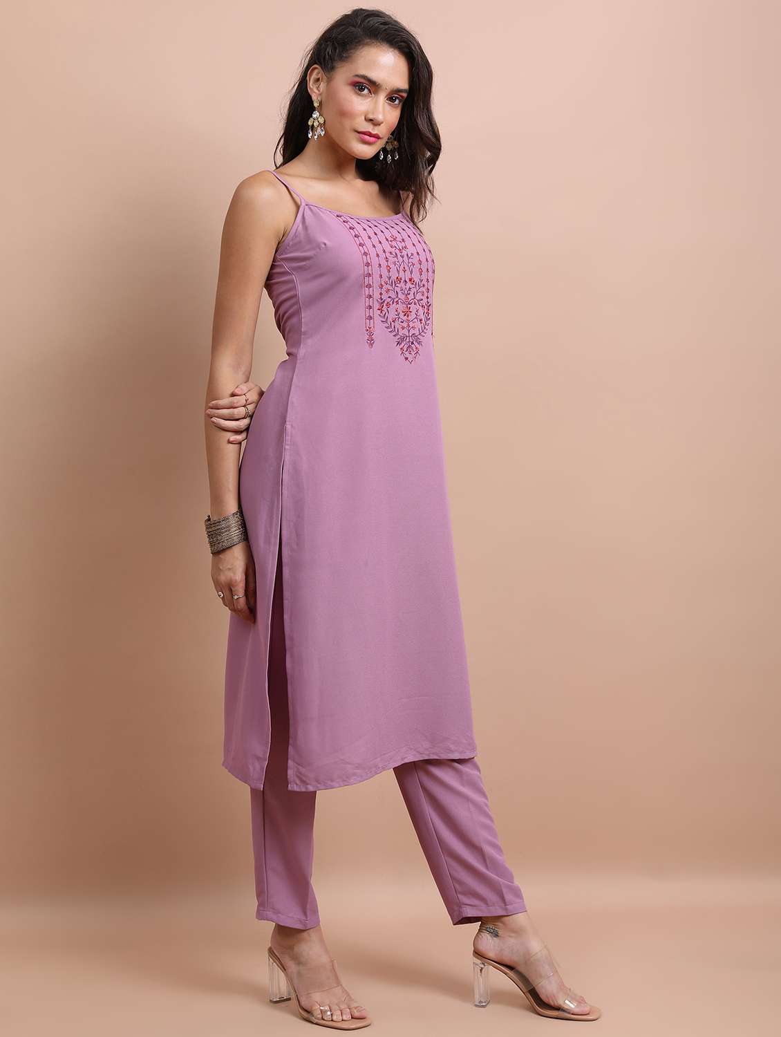 women embroidered kurta pant set with dupatta - 21486534 -  Standard Image - 1