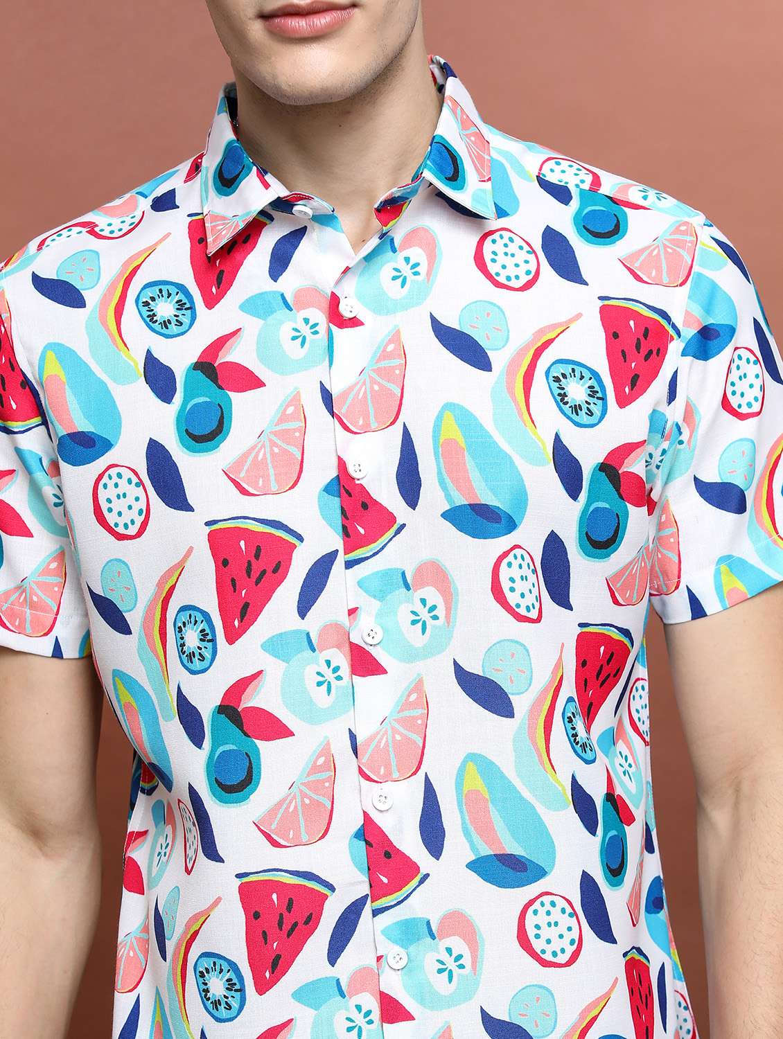 men collared printed casual shirt - 21486773 - Standard Image - 4