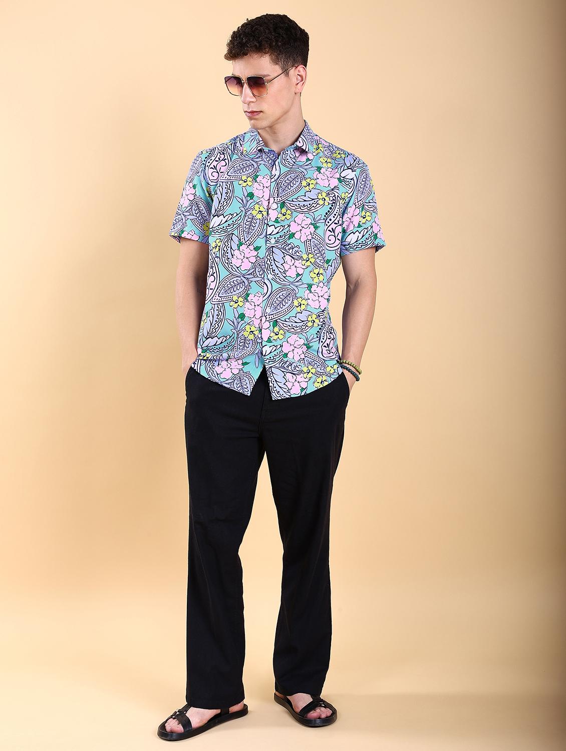 men collared printed casual shirt - 21486777 - Standard Image - 4