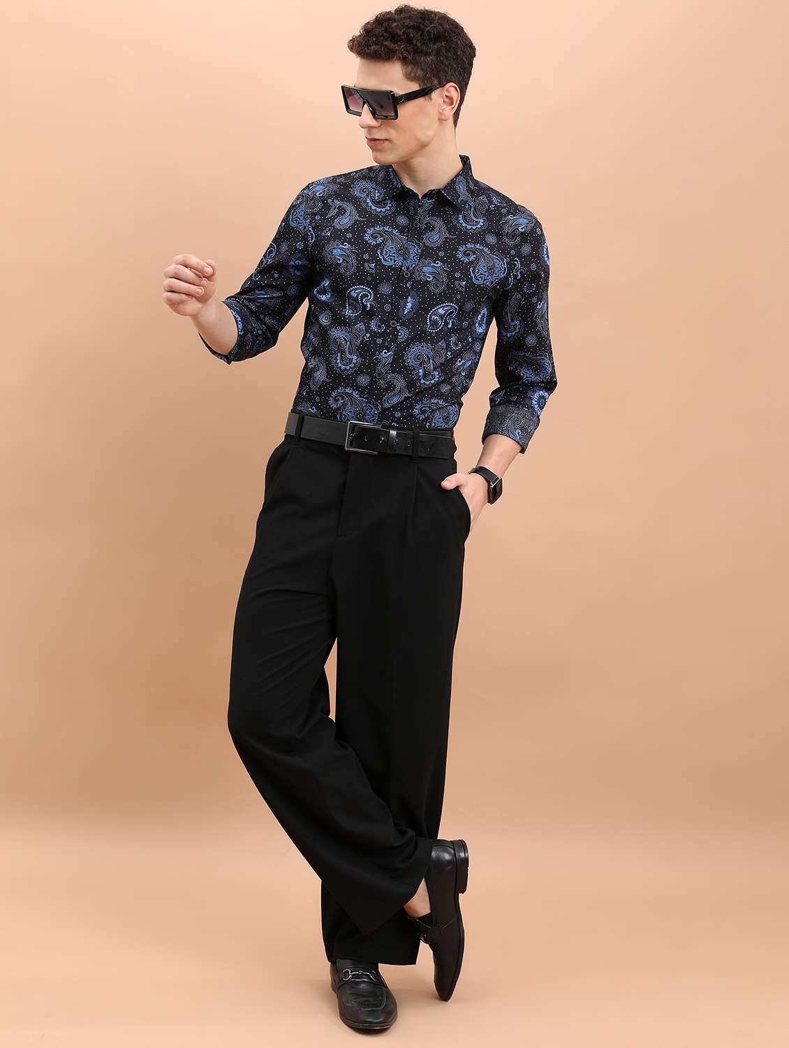 men collared printed casual shirt - 21486785 - Standard Image - 4