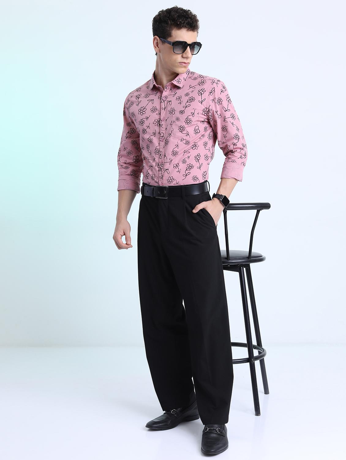 men collared printed casual shirt - 21486794 - Standard Image - 4