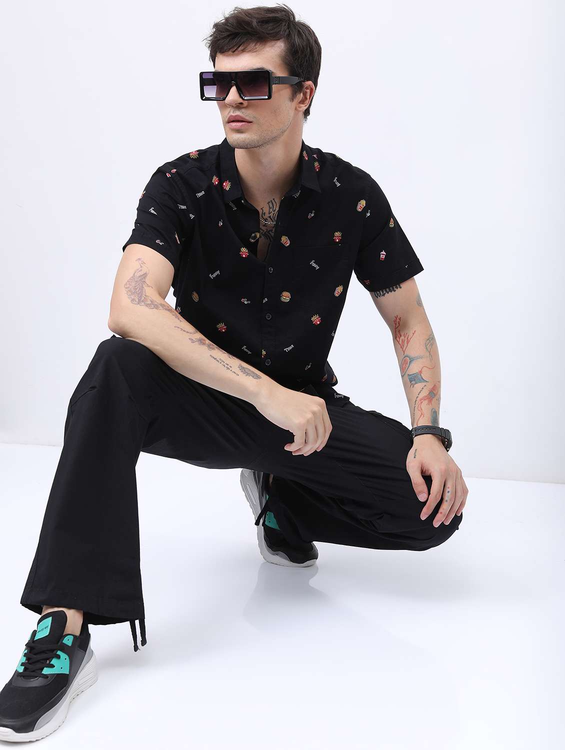 men collared printed casual shirt - 21486847 -  Standard Image - 4