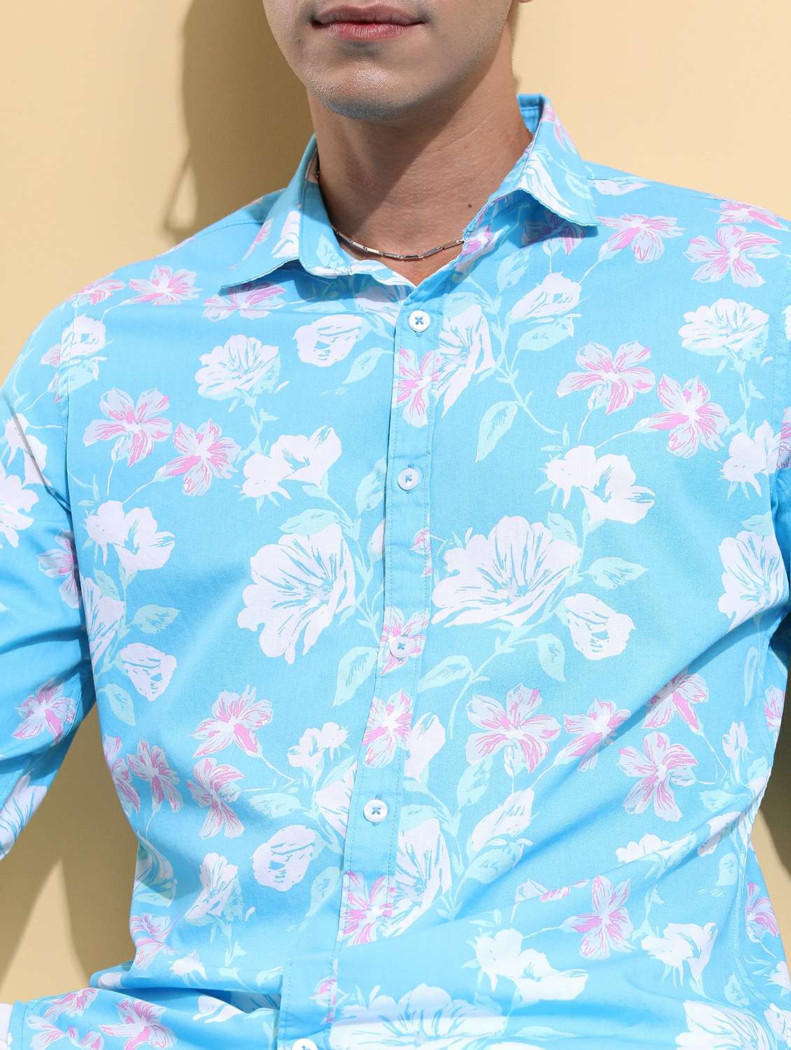 men collared printed casual shirt - 21486859 -  Standard Image - 4