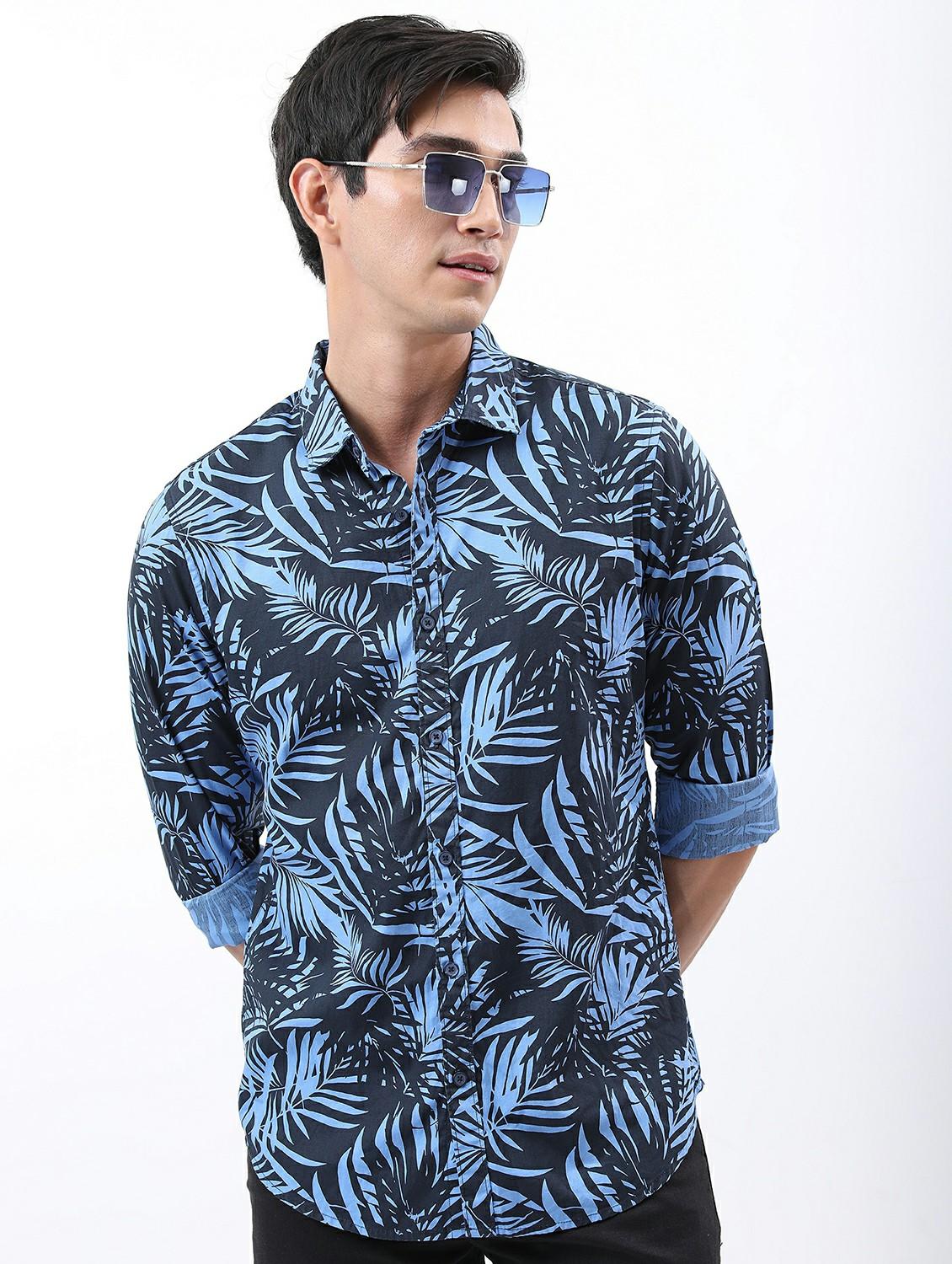 men collared printed casual shirt - 21486862 - Zoom Image - 0