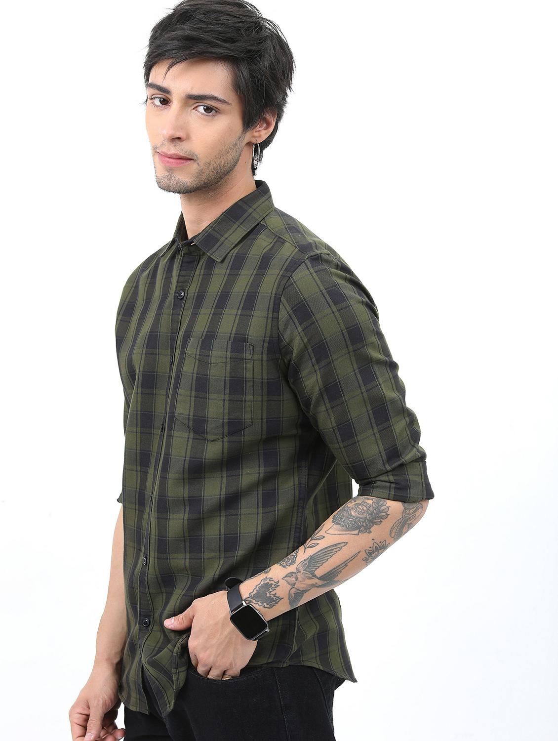 men green collared neck casual shirts - 21486895 - Zoom Image - 0