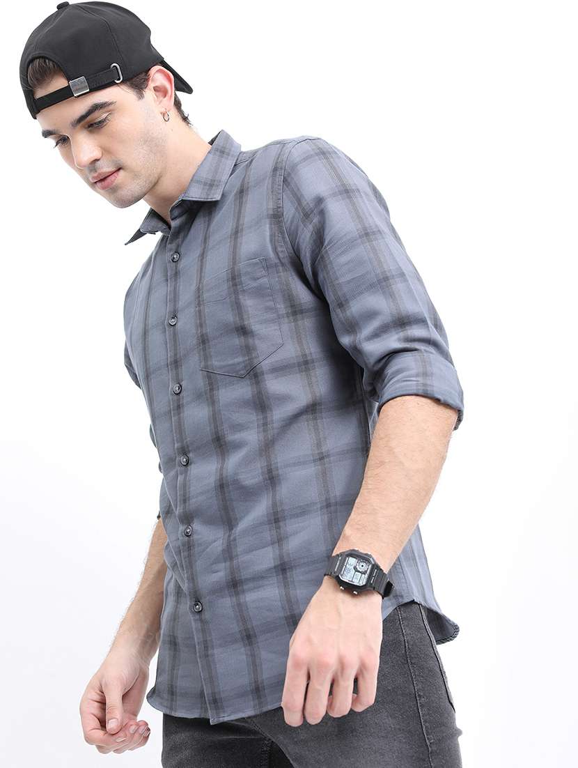 men printed collared casual shirt - 21486929 -  Standard Image - 1