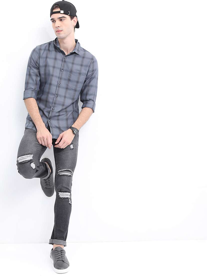 men printed collared casual shirt - 21486929 -  Standard Image - 4