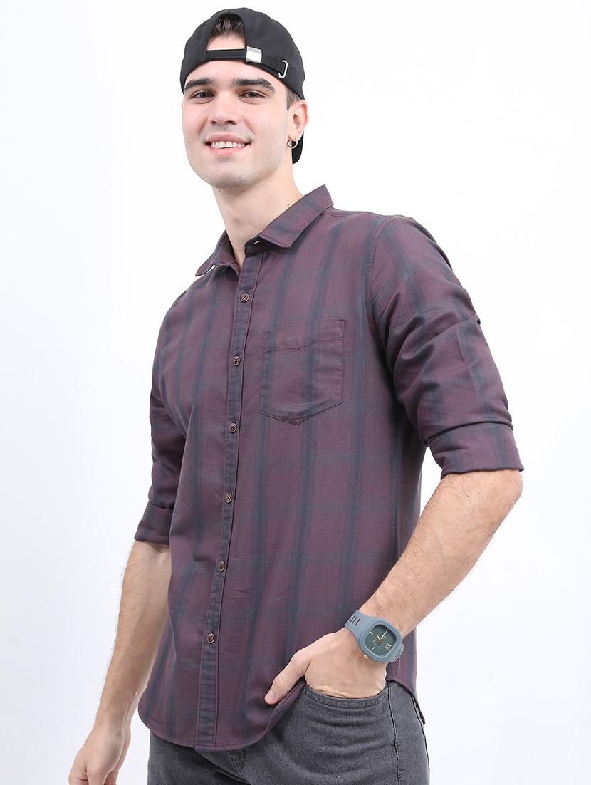 men printed collared casual shirt - 21486931 - Standard Image - 1