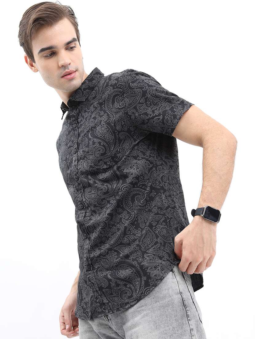 men short sleeved printed casual shirt - 21486967 -  Standard Image - 1