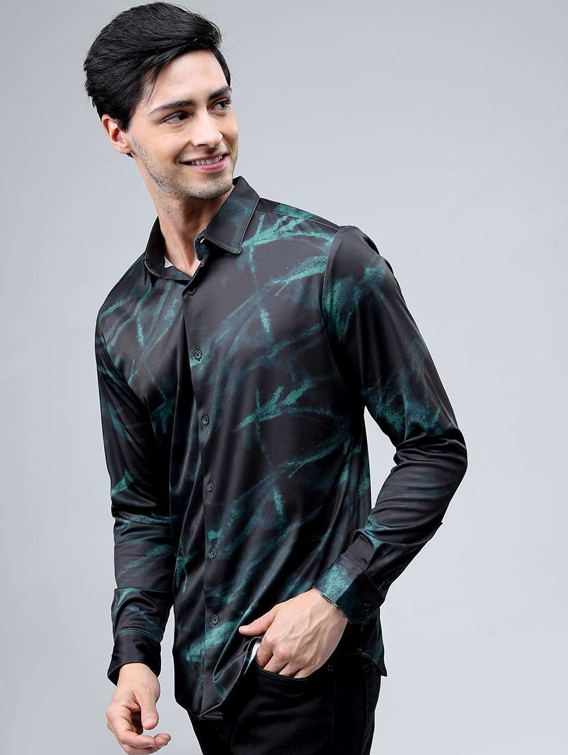 men printed collared casual shirt - 21487006 -  Standard Image - 1