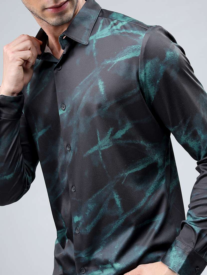 men printed collared casual shirt - 21487006 -  Standard Image - 4