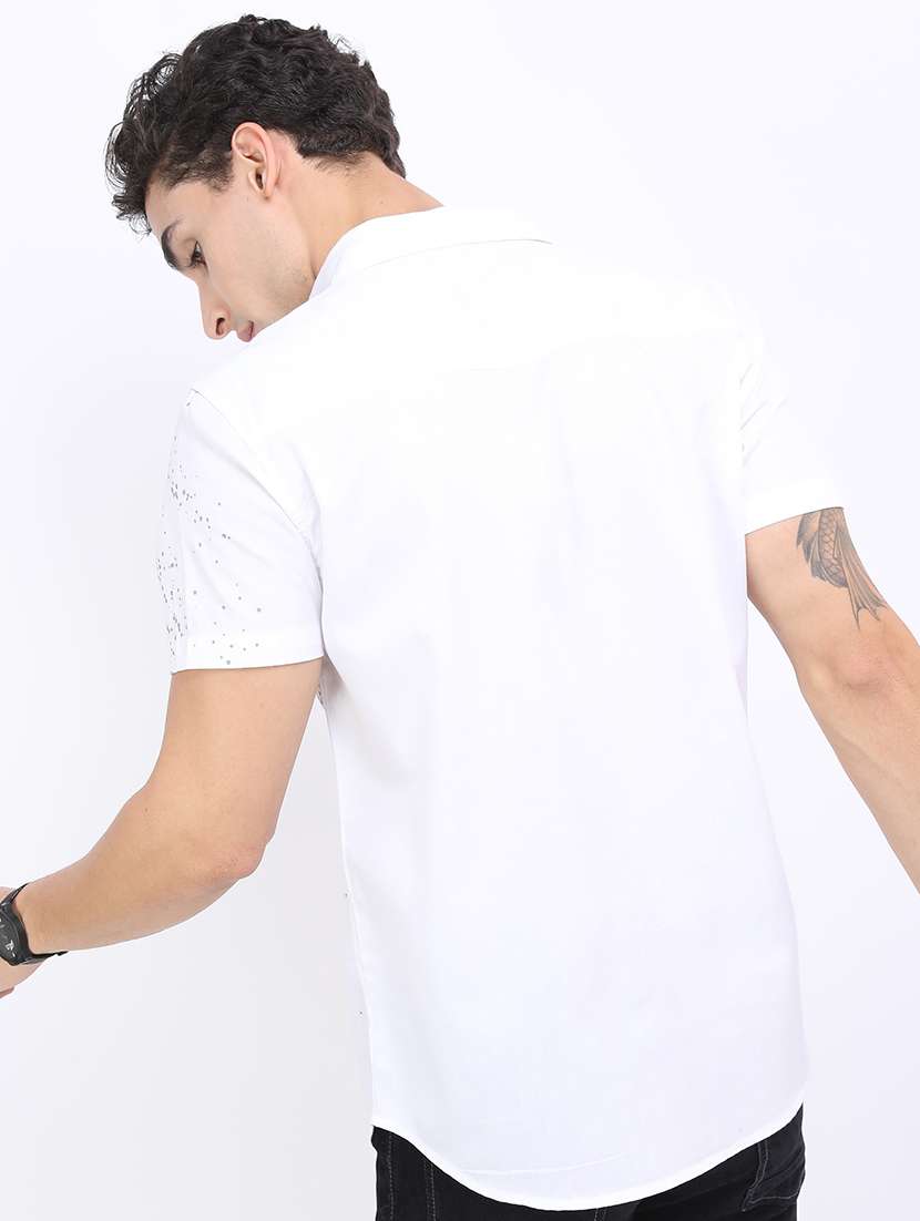 men printed collared casual shirt - 21487030 -  Standard Image - 4