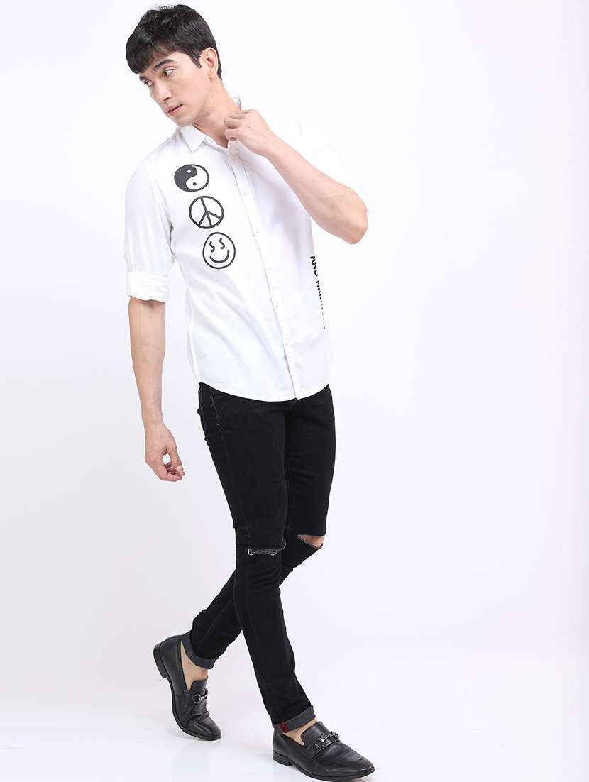 men printed collared casual shirt - 21487058 -  Standard Image - 4