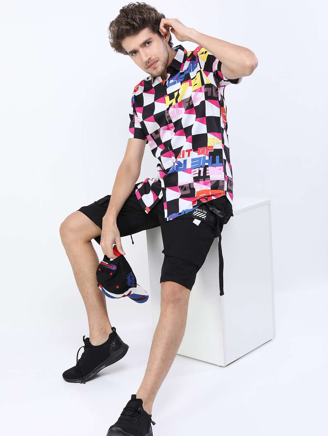 men collared printed casual shirt - 21487108 -  Standard Image - 4