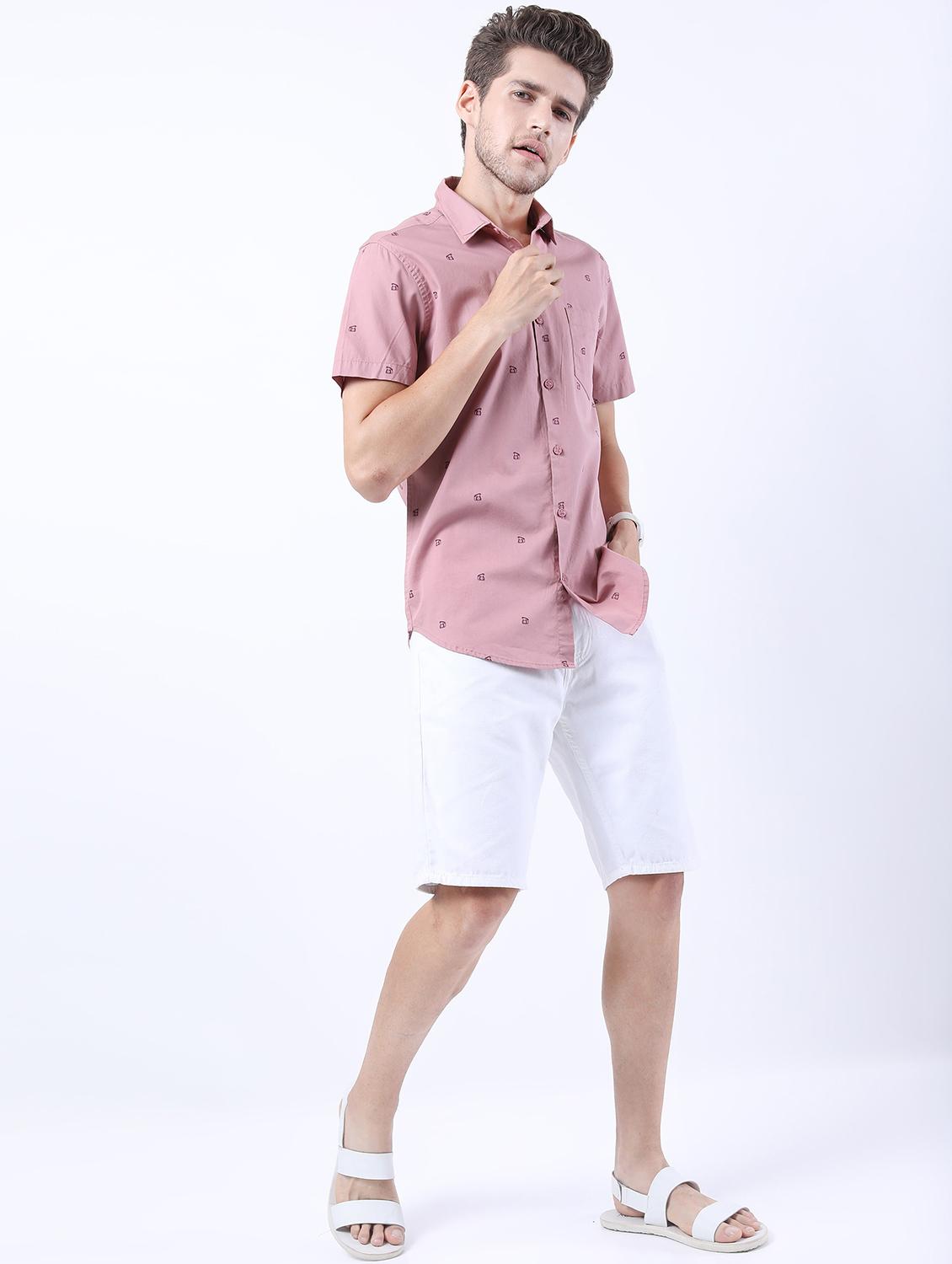 men collared printed casual shirt - 21487131 - Standard Image - 4