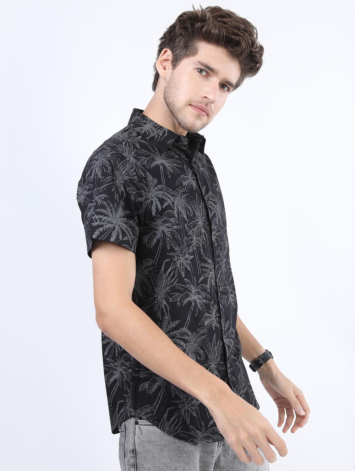 men short sleeved printed casual shirt - 21487167 -  Standard Image - 1