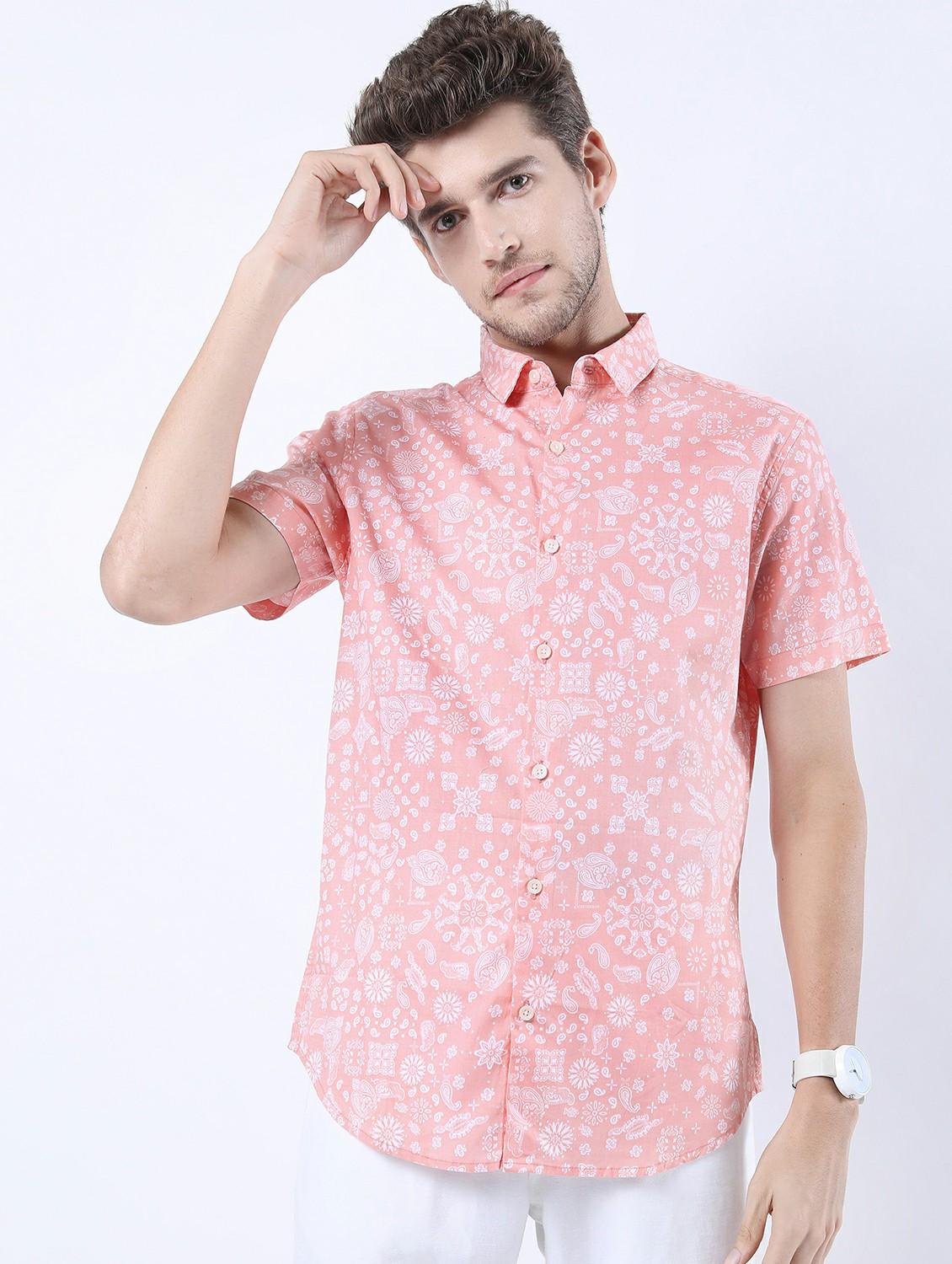 men short sleeved printed casual shirt - 21487168 - Zoom Image - 0
