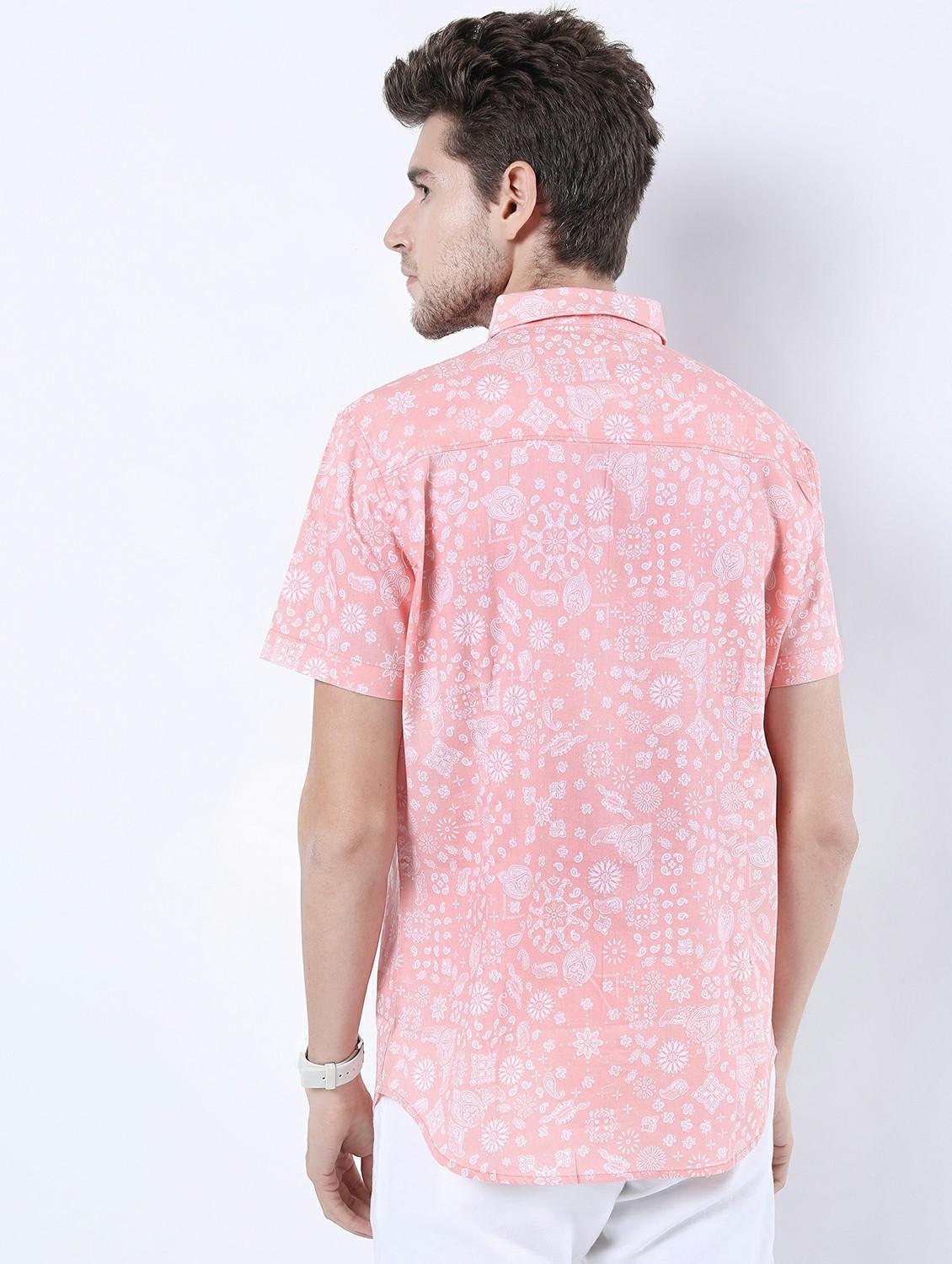 men short sleeved printed casual shirt - 21487168 - Standard Image - 1
