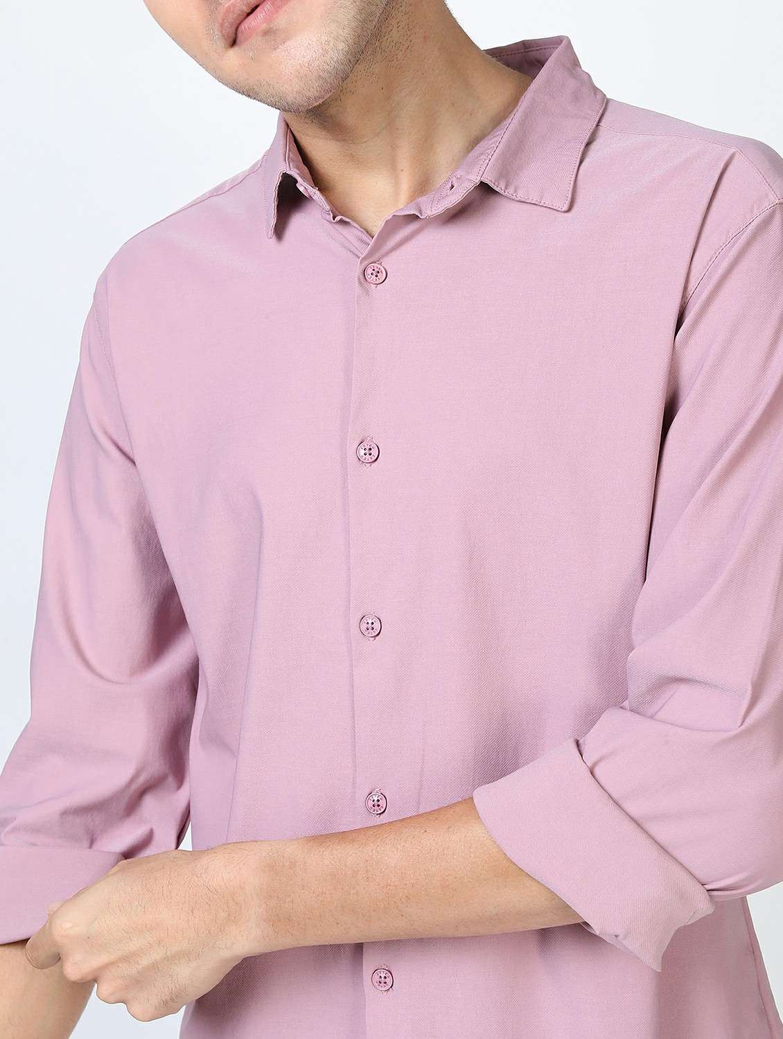 men collared long sleeves casual shirt - 21487202 - Standard Image - 4