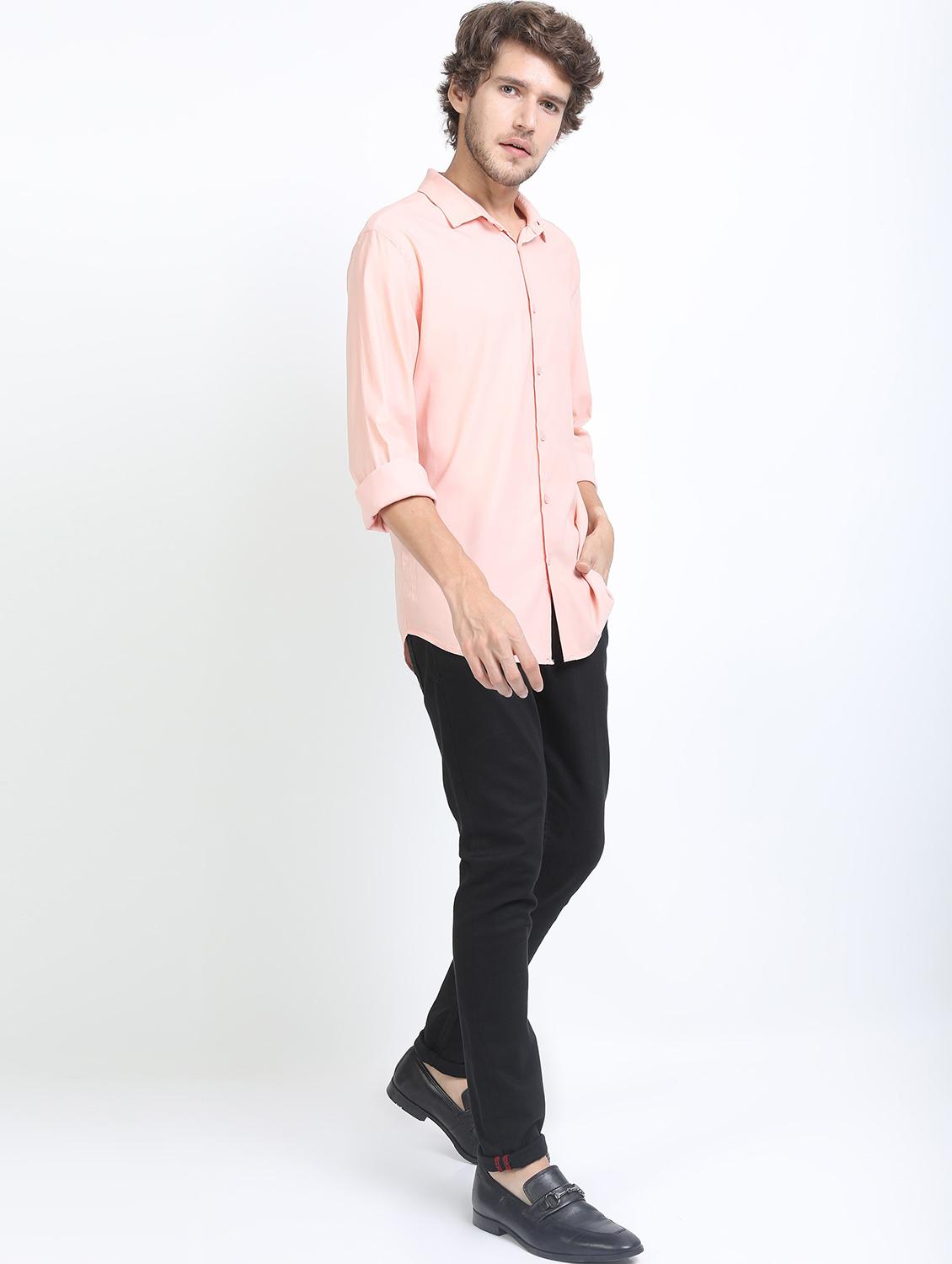 men collared long sleeves casual shirt - 21487209 - Standard Image - 4
