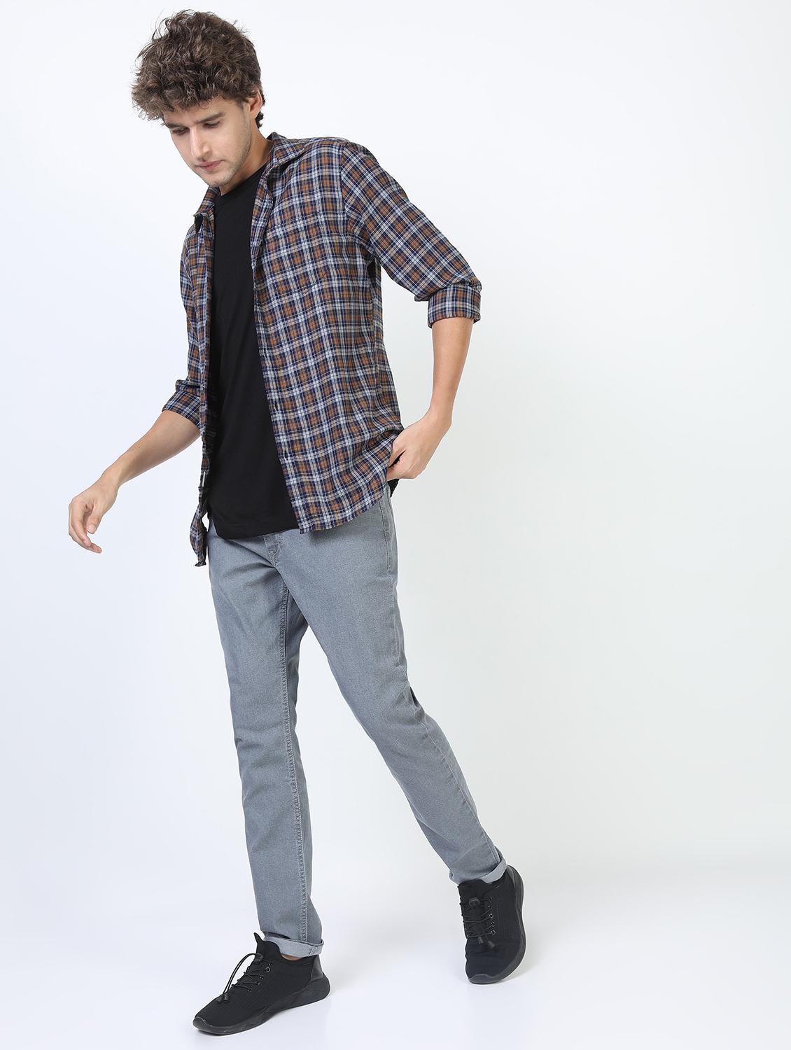 men collared long sleeves casual shirt - 21487325 - Standard Image - 4