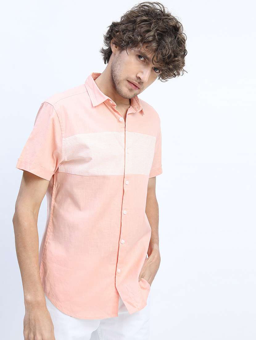 men collared stripes casual shirt - 21487581 -  Standard Image - 1