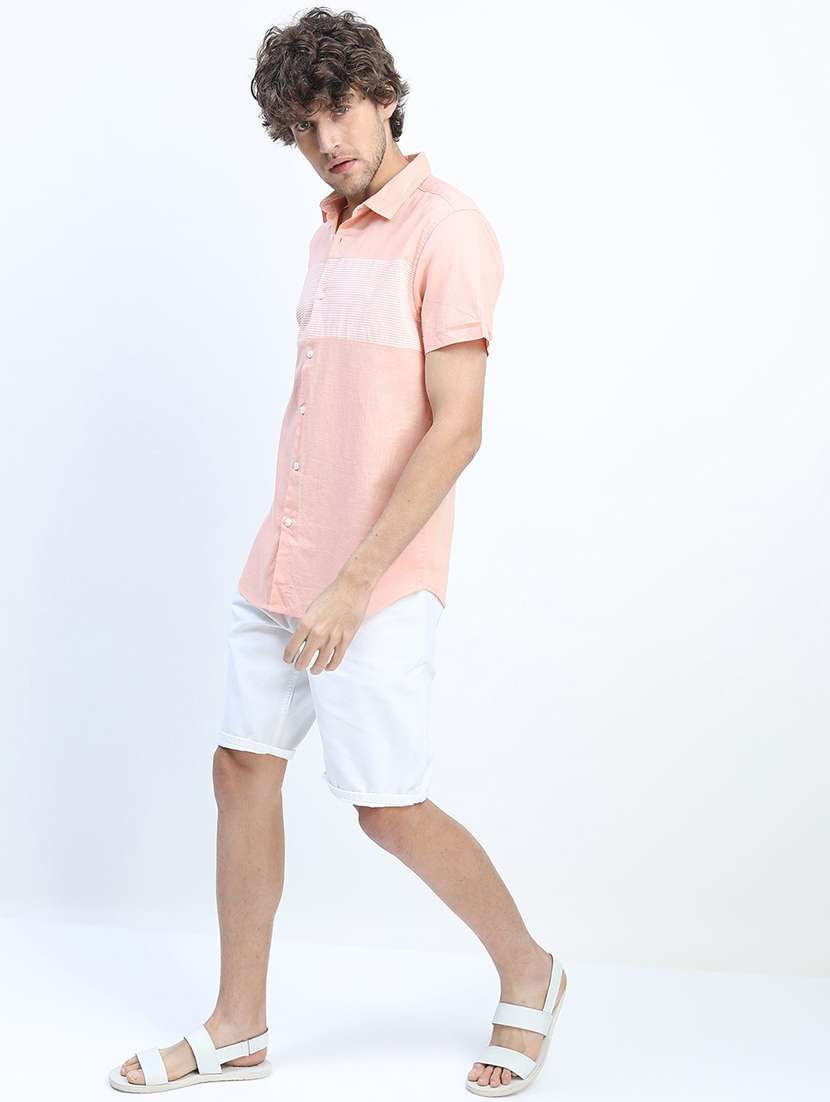 men collared stripes casual shirt - 21487581 -  Standard Image - 4