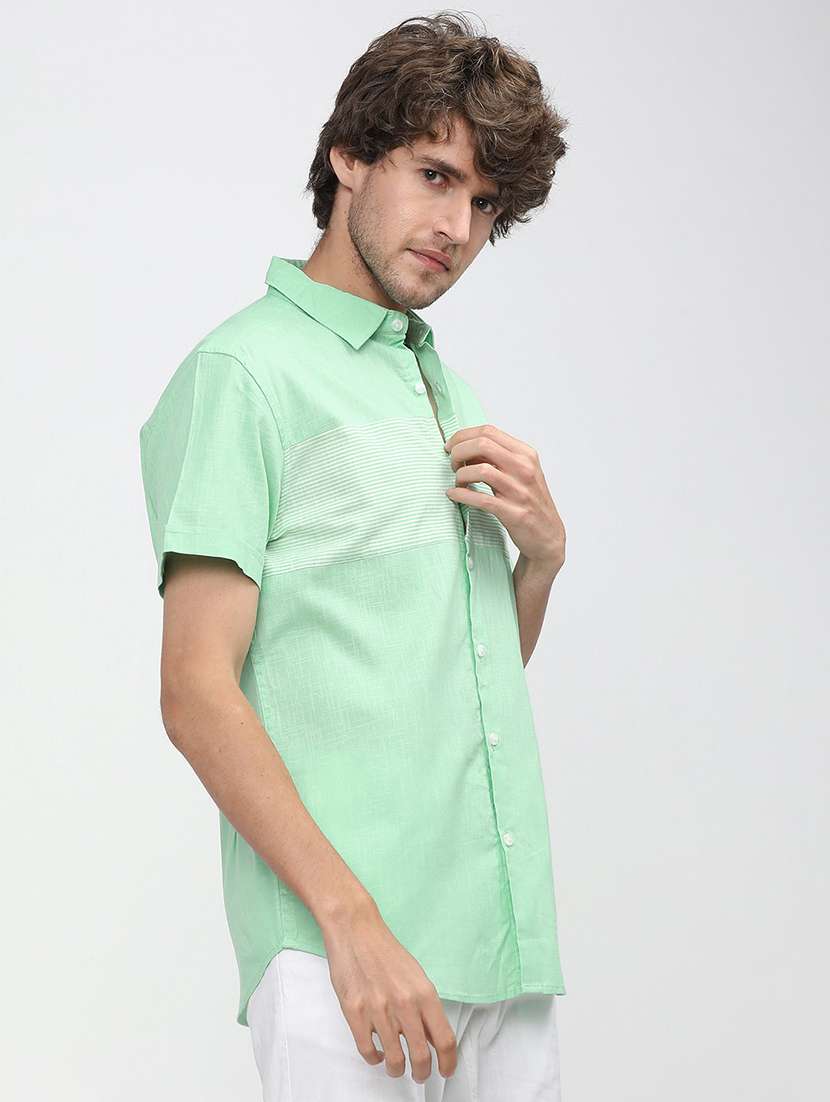 men collared stripes casual shirt - 21487582 -  Standard Image - 1