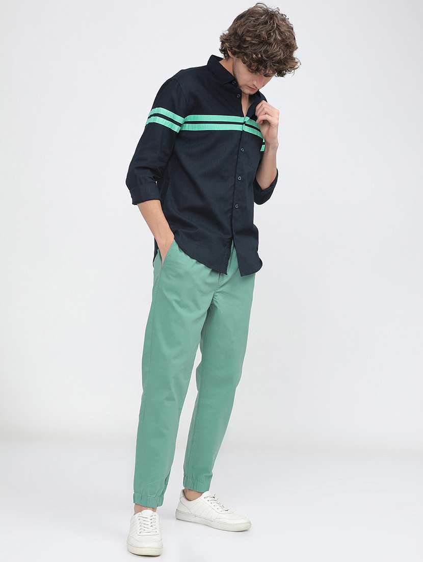 men collared stripes casual shirt - 21487617 -  Standard Image - 4