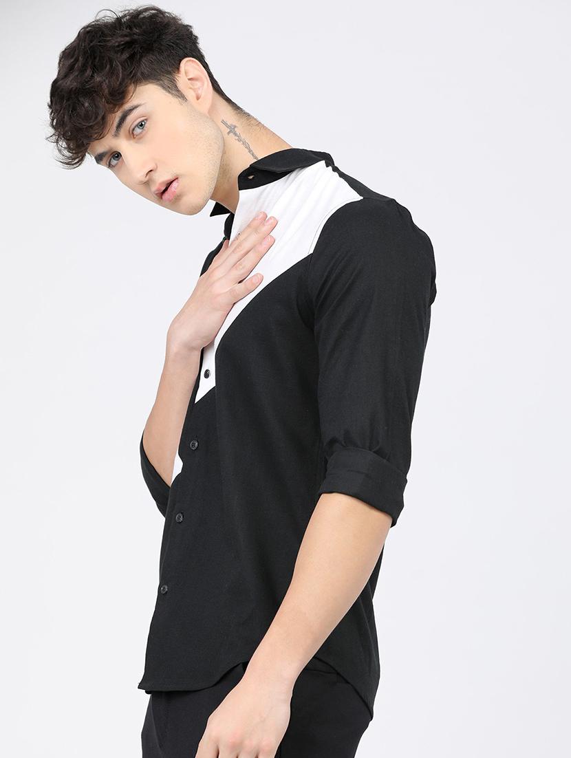 men collared long sleeves casual shirt - 21487671 - Standard Image - 1