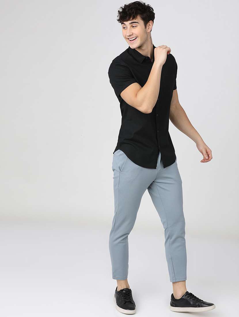 men collared short sleeves casual shirt - 21487674 -  Standard Image - 4