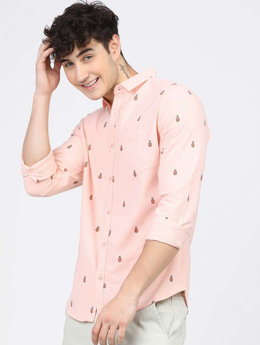 men collared long sleeves casual shirt - 21487690 -  Standard Image - 1