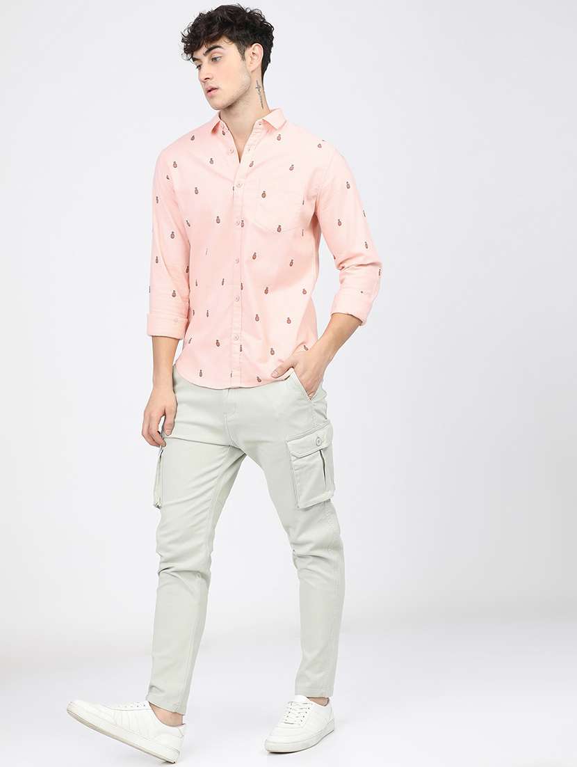men collared long sleeves casual shirt - 21487690 -  Standard Image - 4