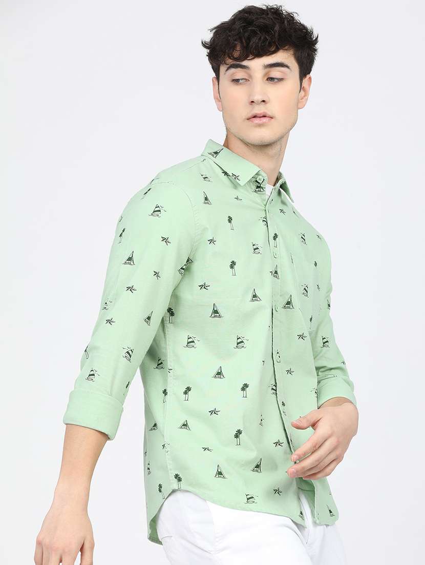 men collared long sleeves casual shirt - 21487691 -  Standard Image - 1