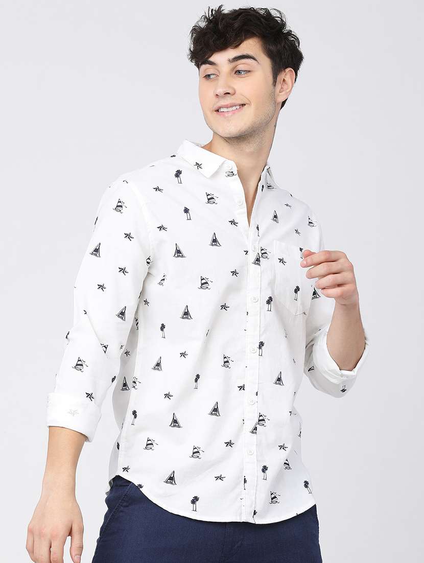 men collared long sleeves casual shirt - 21487693 -  Standard Image - 1