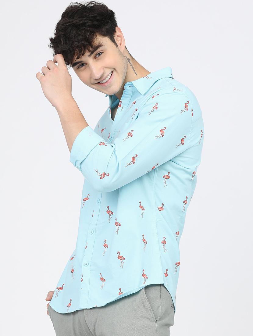 men collared long sleeves casual shirt - 21487697 - Standard Image - 1