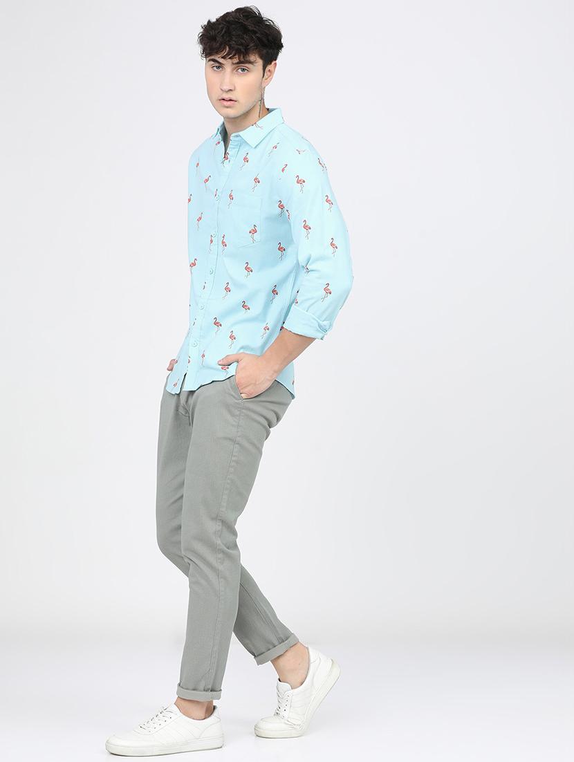 men collared long sleeves casual shirt - 21487697 - Standard Image - 4