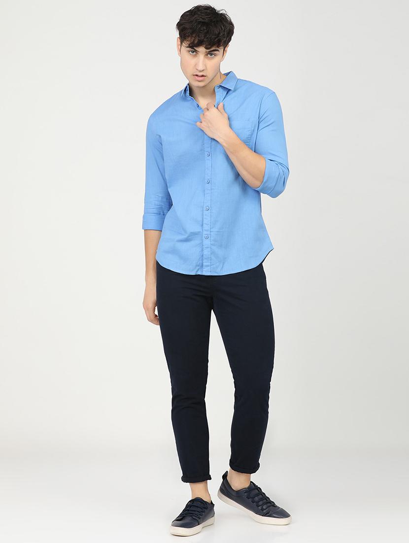 men collared long sleeves casual shirt - 21487702 - Standard Image - 4